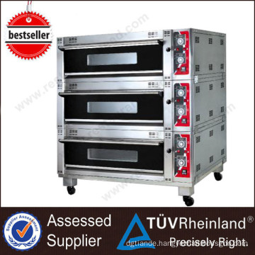 Hot Selling Europe Design Commercial K168 3-Layer 9-Tray Cupcakes Professional Gas Ovens For Sale